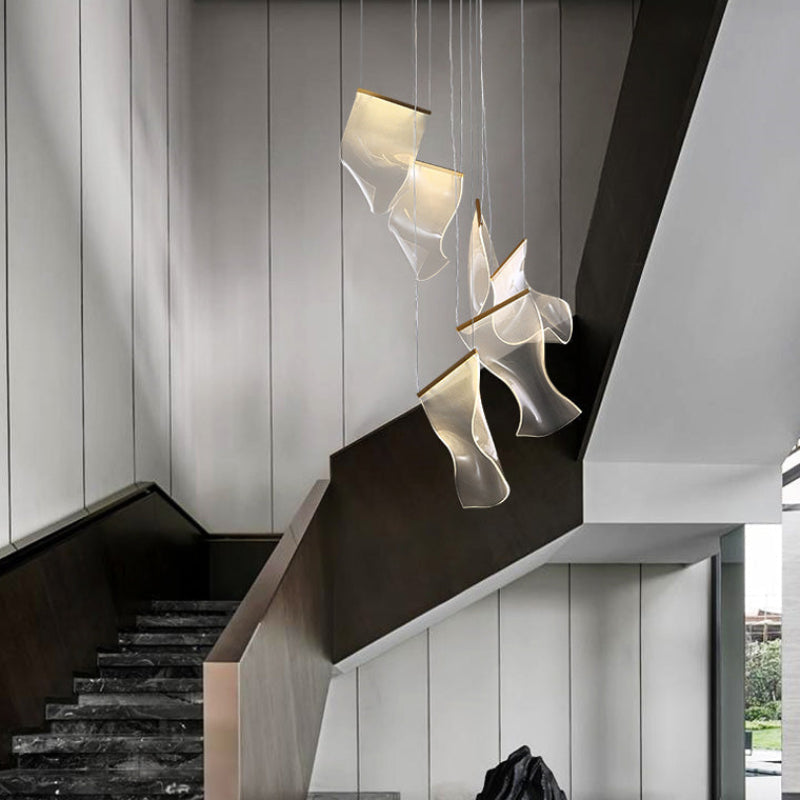 Creative Ribbon Acrylic Chandelier – Acrylic detail 7