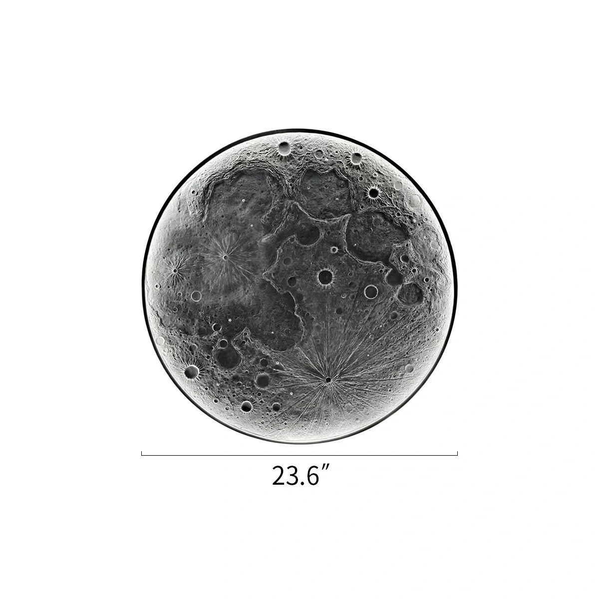 3D Relief Moon Decorative Wall Lamp – detail 5