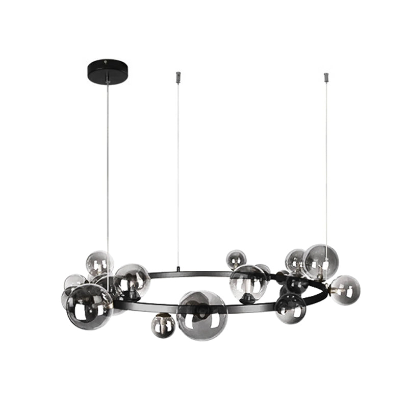 Circular Glass Bubble Chandelier – Glass detail 31