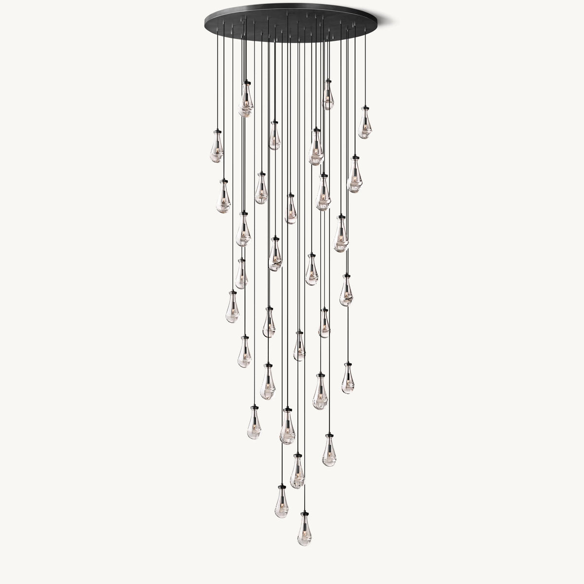 Raindrop Glass Chandelier – Glass detail 19