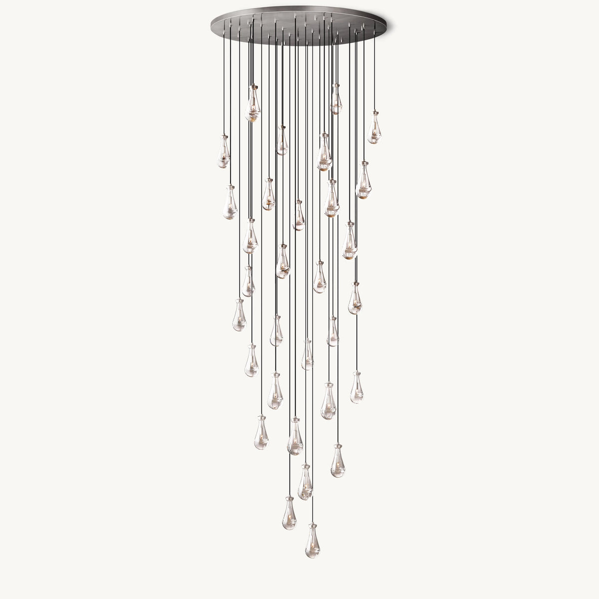 Raindrop Glass Chandelier – Glass detail 43