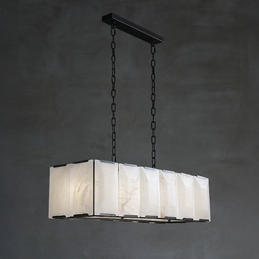 Rectangular Alabaster Chandelier