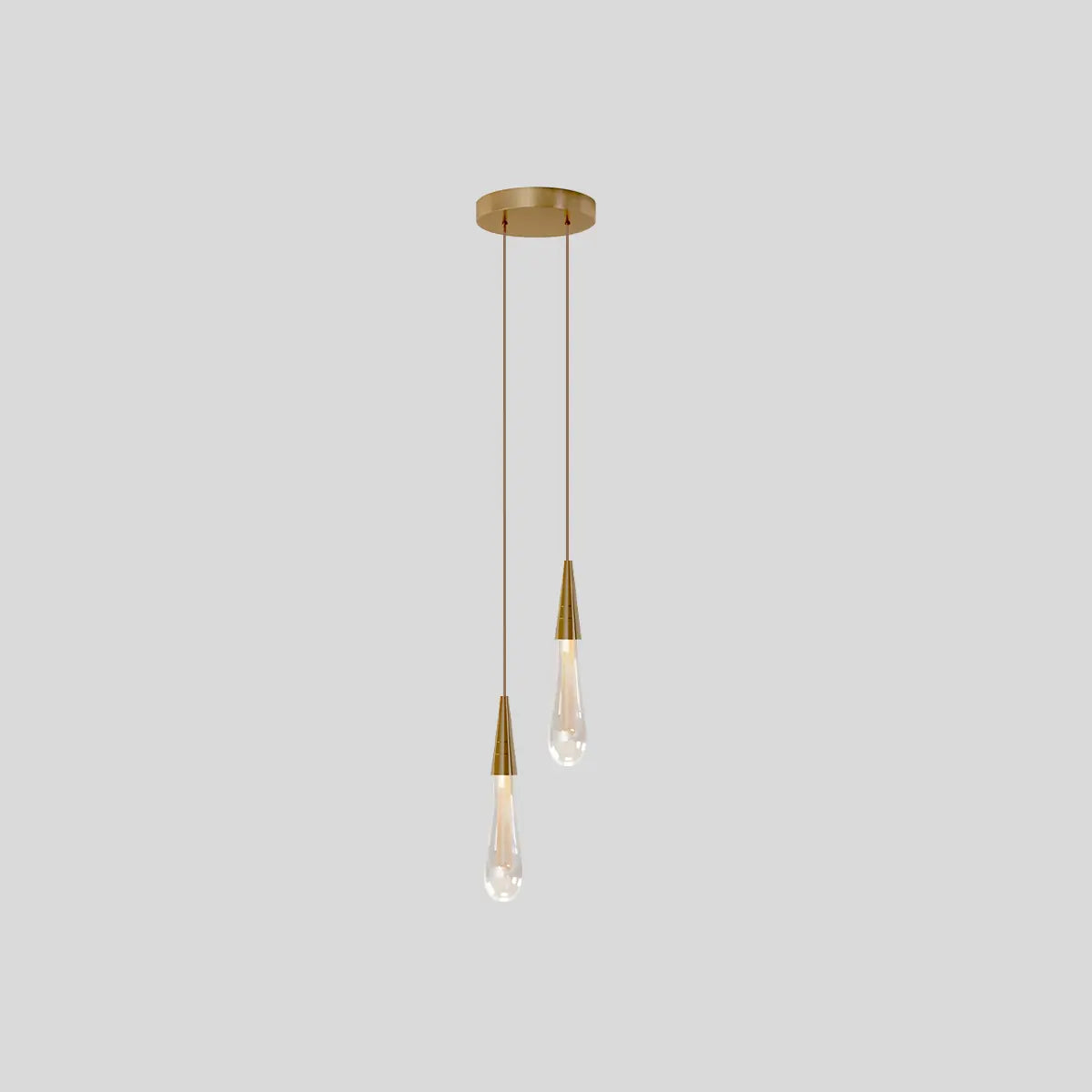 Drop Crystal Chrome Pendant Light for Bedroom – Crystal detail 9