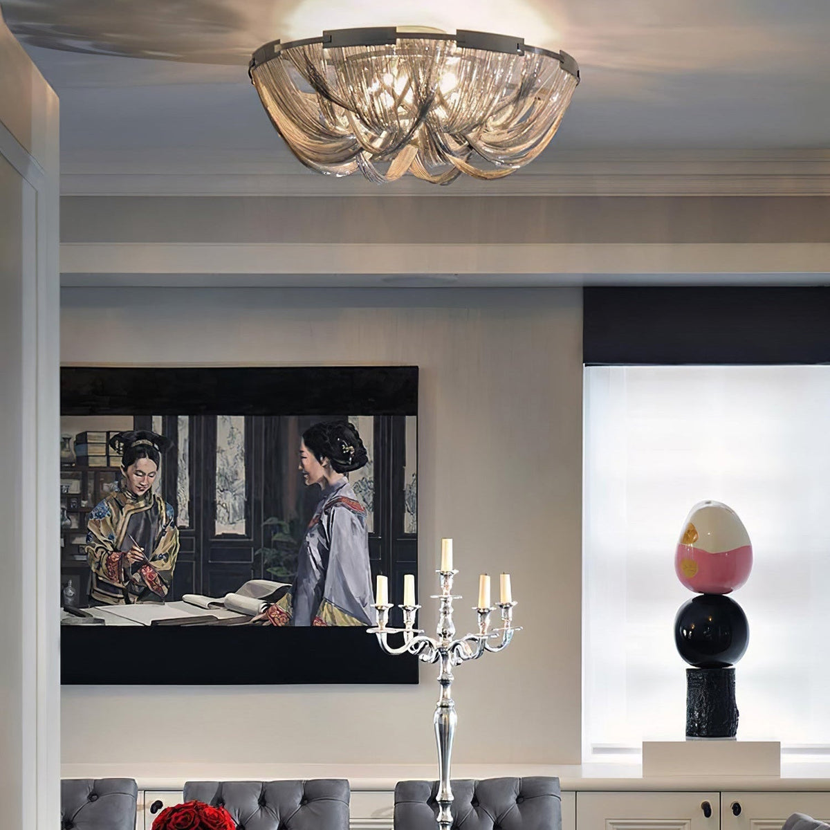 Chain Tassel Ceiling Light – detail 17