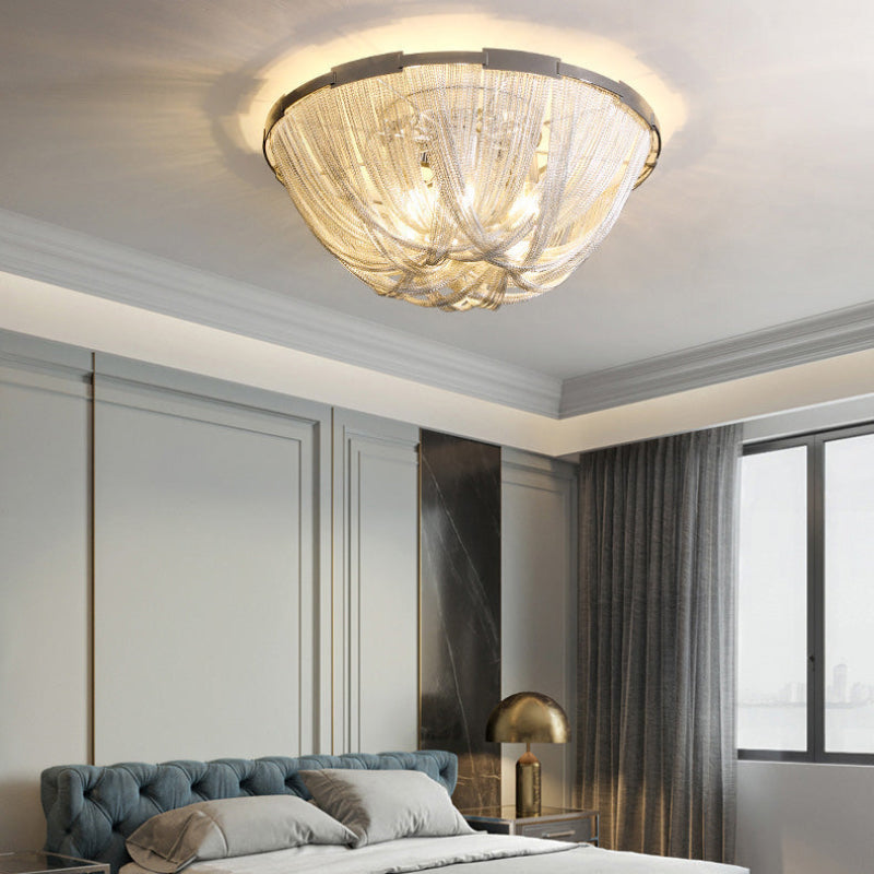 Chain Tassel Ceiling Light
