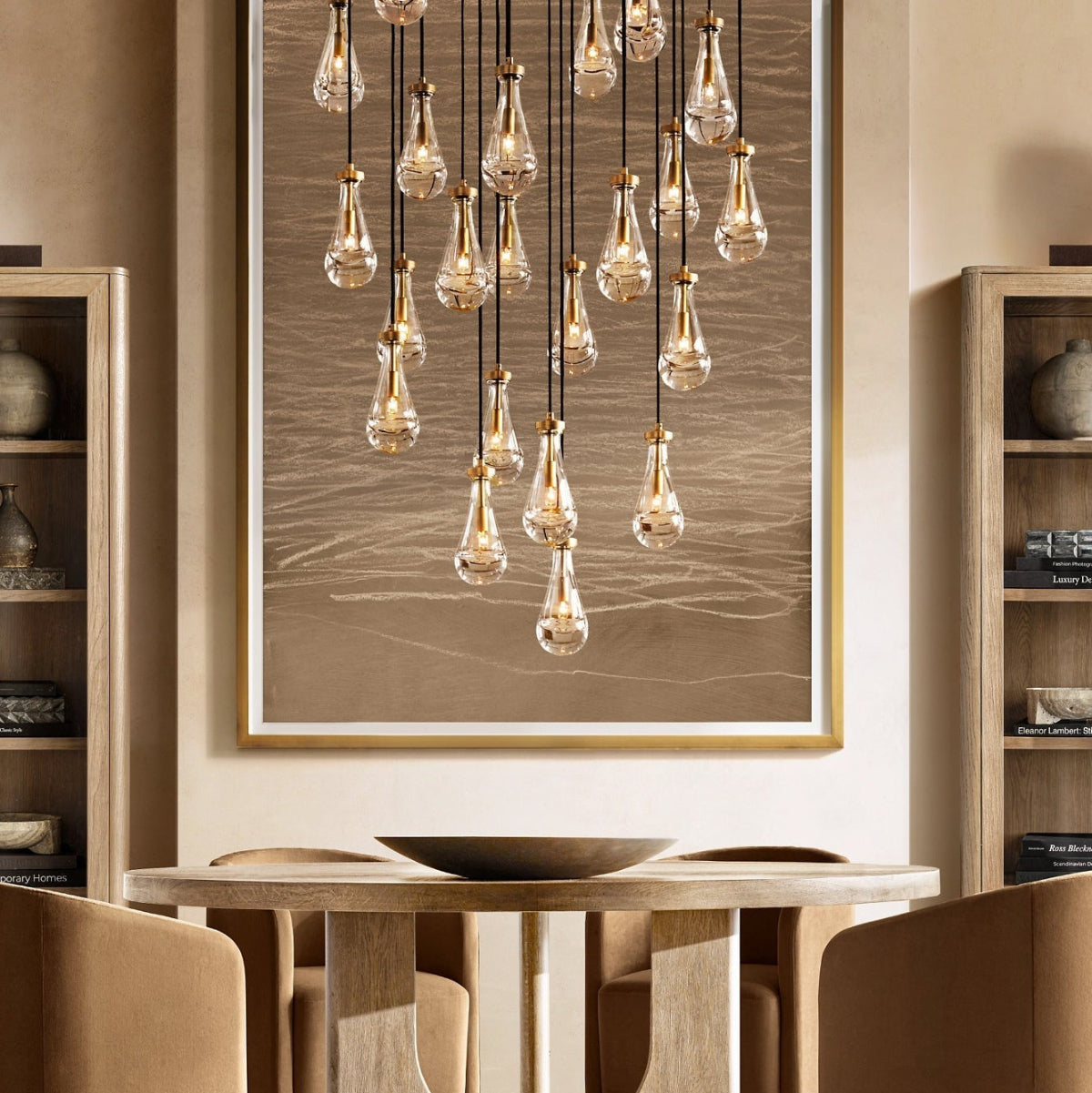 Raindrop Glass Chandelier