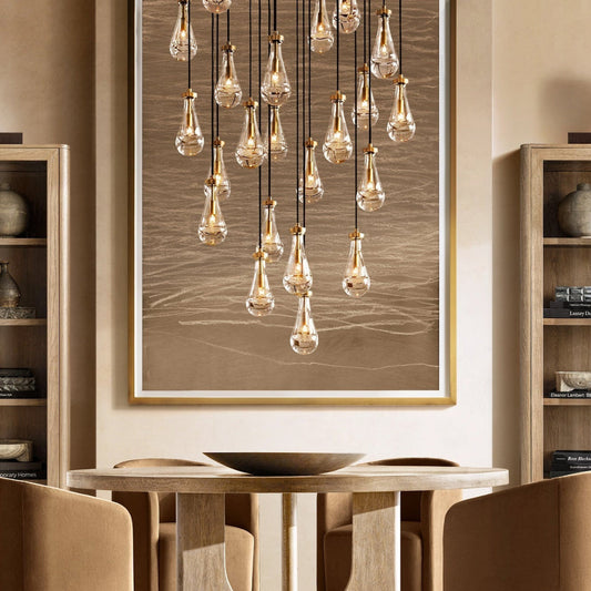 Raindrop Glass Chandelier