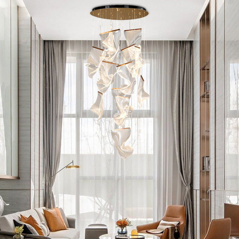 Creative Ribbon Acrylic Chandelier – Acrylic detail 8