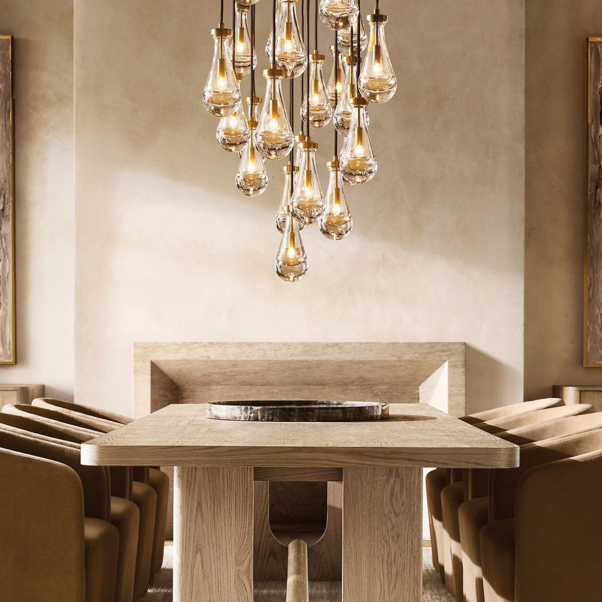 Raindrop Glass Chandelier – Glass detail 3