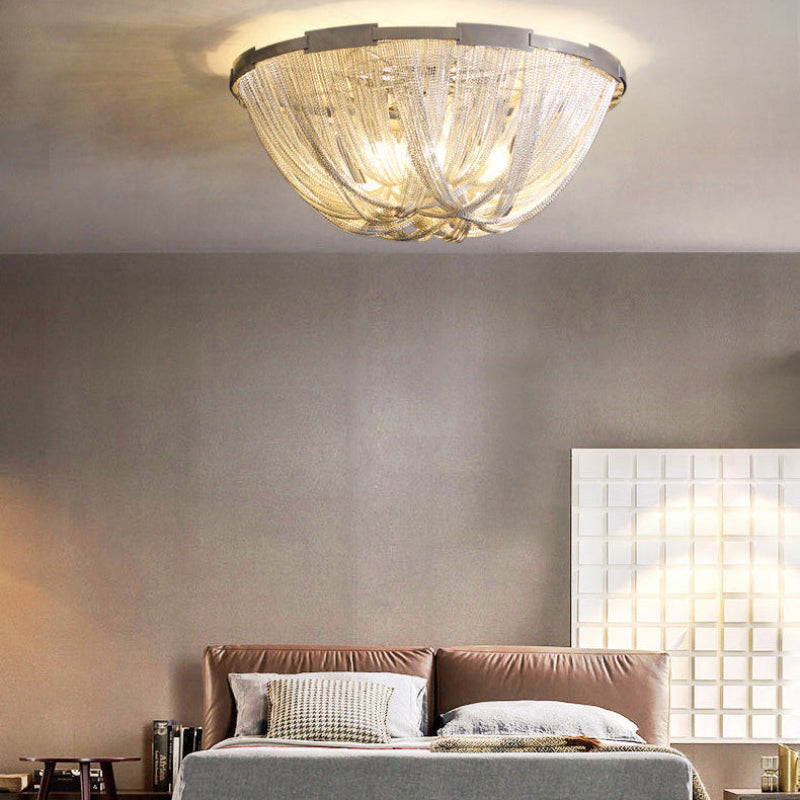 Chain Tassel Ceiling Light – detail 5