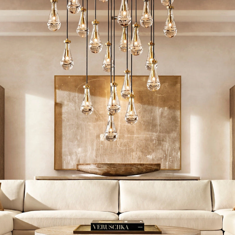 Raindrop Glass Chandelier – Glass detail 5