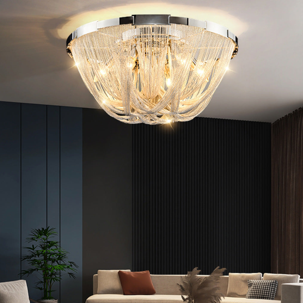 Chain Tassel Ceiling Light – detail 6