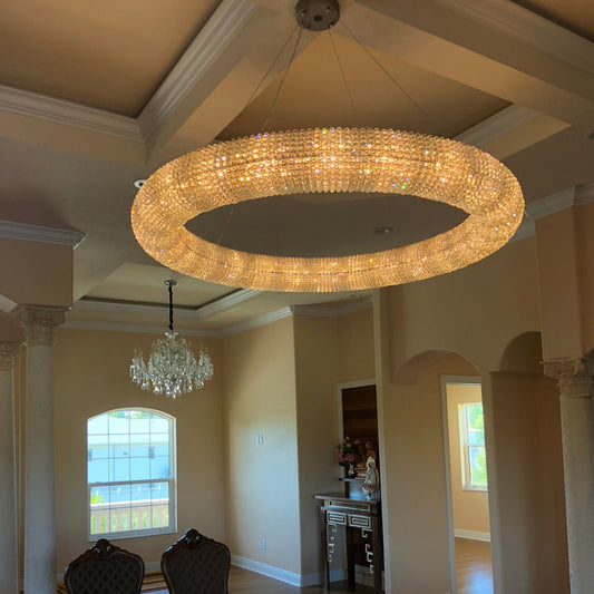 Art Halo Crystal Chandelier