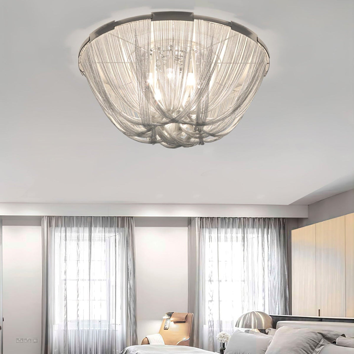 Chain Tassel Ceiling Light – detail 8