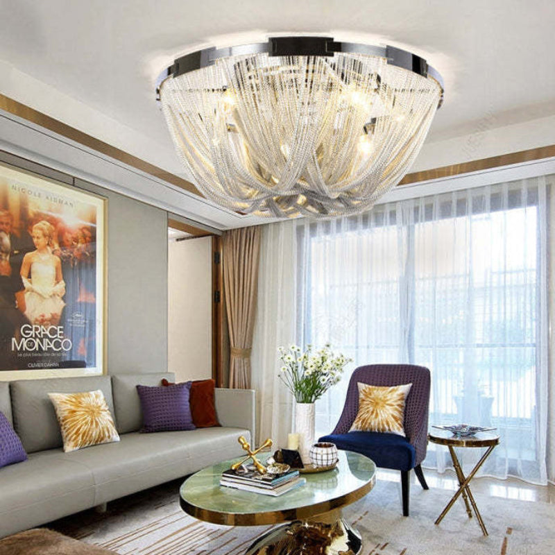 Chain Tassel Ceiling Light – detail 9