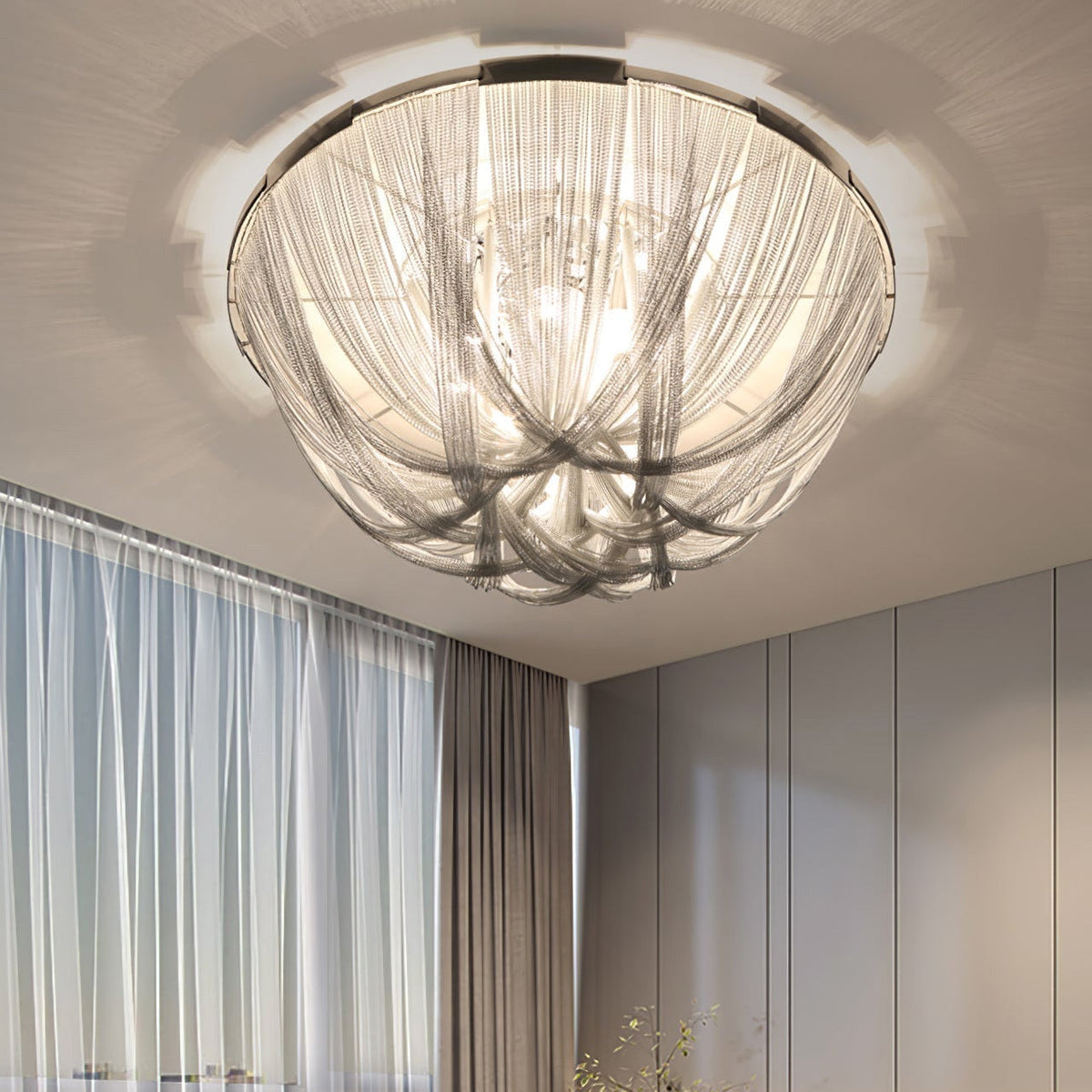 Chain Tassel Ceiling Light – detail 11