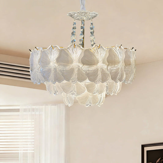 Decorative Crystal Glass Flower Chandelier