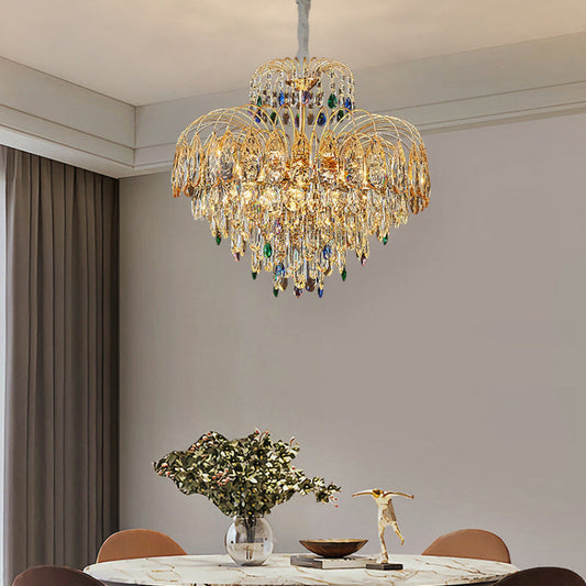 Crystal Tiered Chandelier