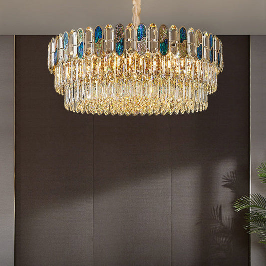 Shell Round Crystal Chandelier