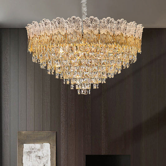 Art Tiered Crystal Chandelier