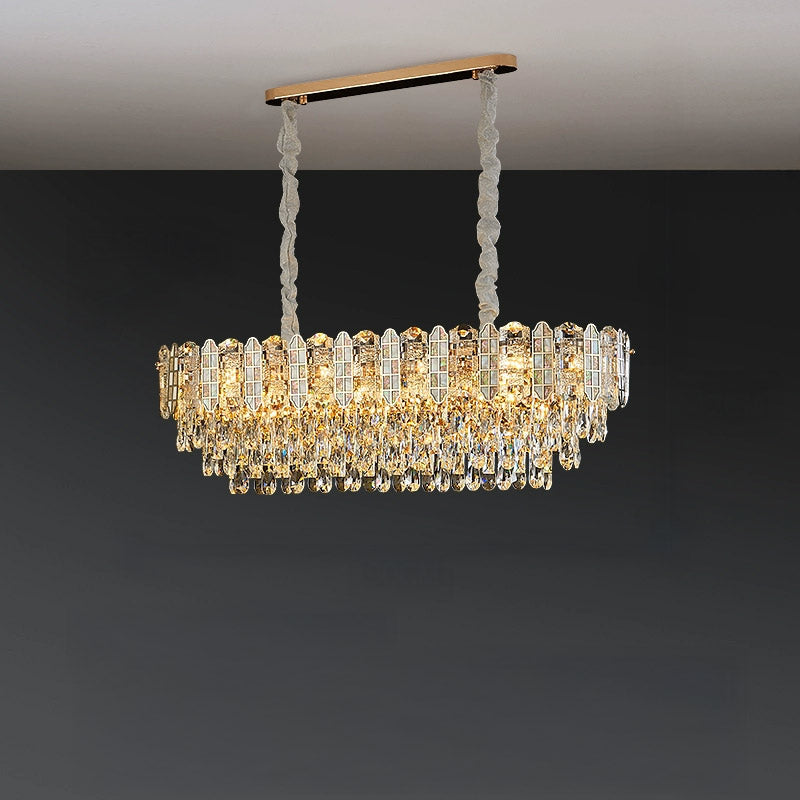Large Tiered Crystal Chandelier – Crystal detail 12
