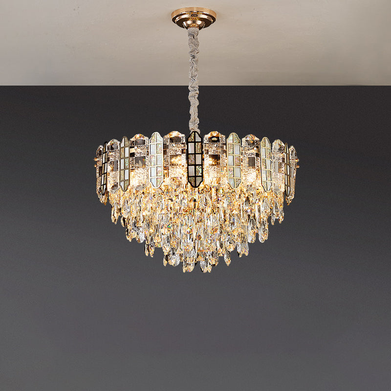 Large Tiered Crystal Chandelier – Crystal detail 9
