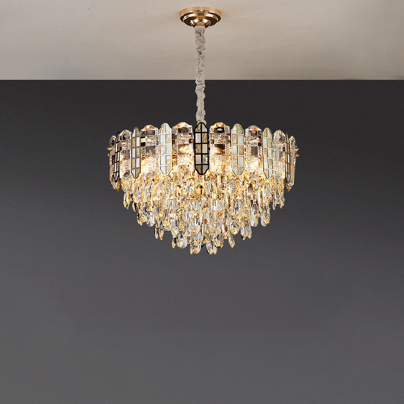 Large Tiered Crystal Chandelier – Crystal detail 8