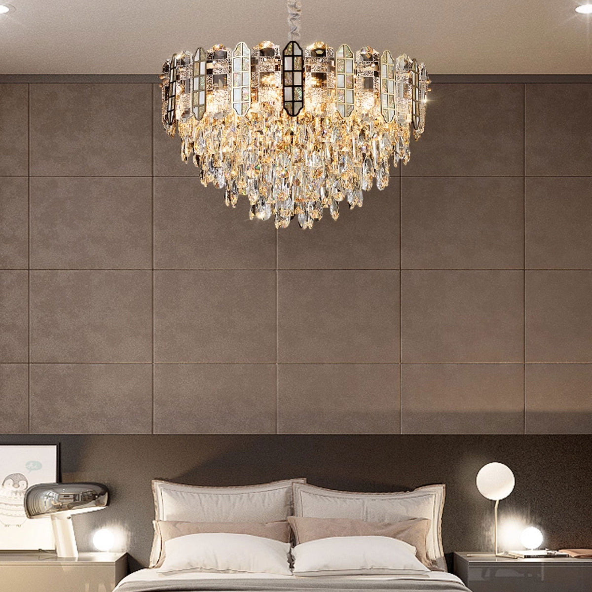 Large Tiered Crystal Chandelier – Crystal detail 3