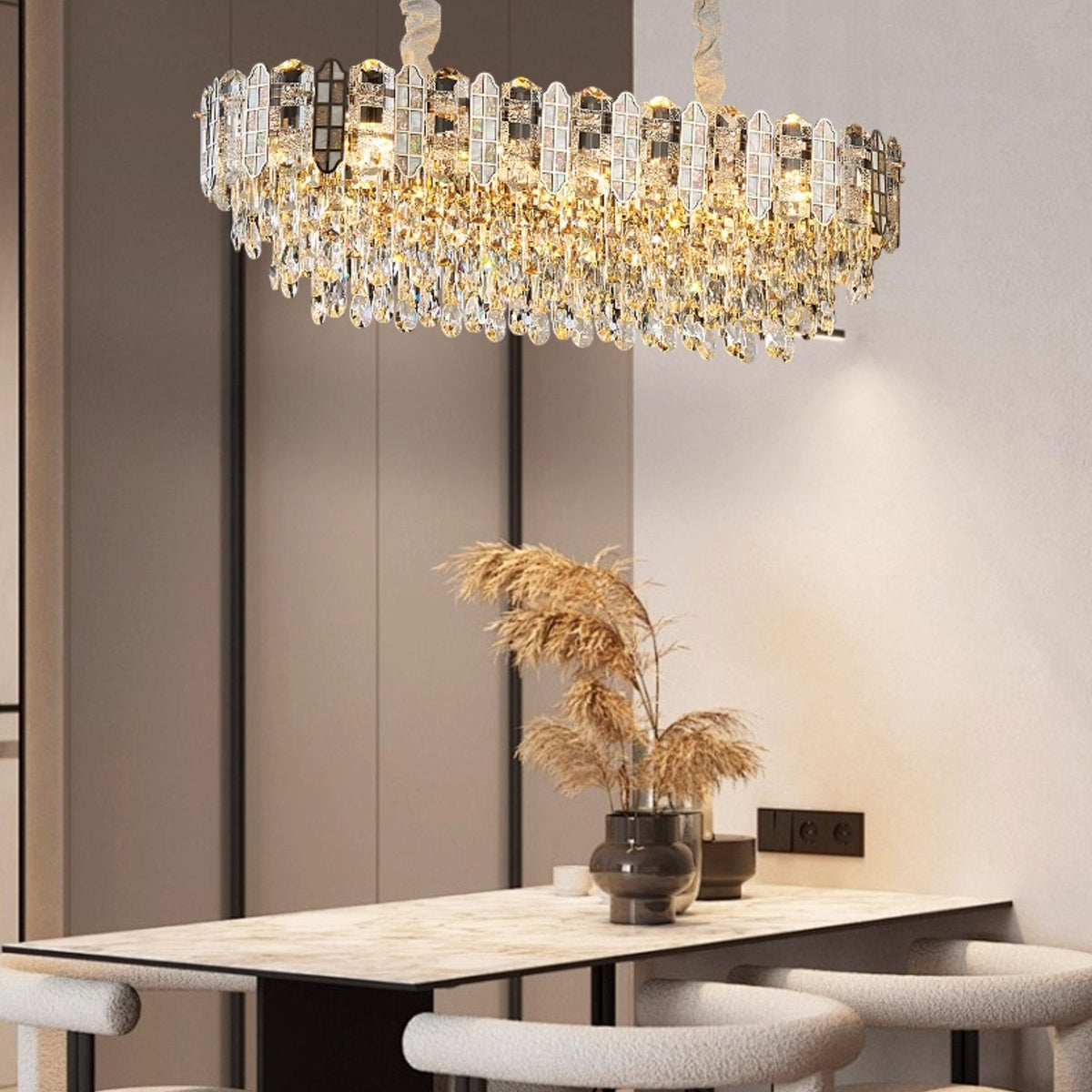 Large Tiered Crystal Chandelier – Crystal detail 4