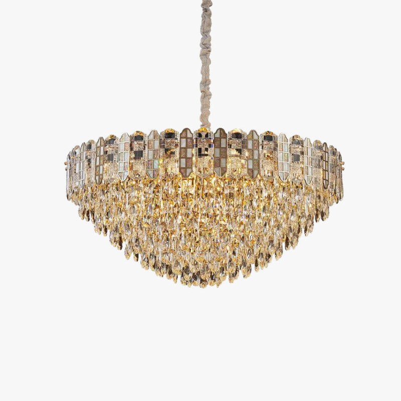 Large Tiered Crystal Chandelier – Crystal detail 2