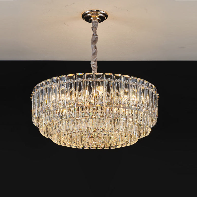 Modern Stepped Crystal Chandelier – Crystal detail 10