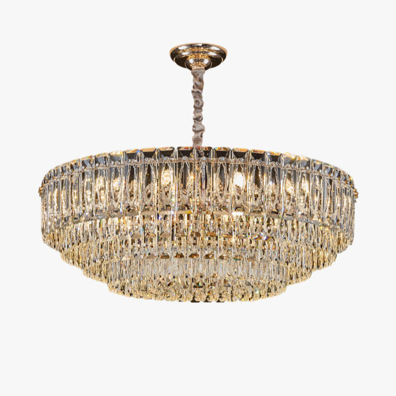 Modern Stepped Crystal Chandelier – Crystal detail 2