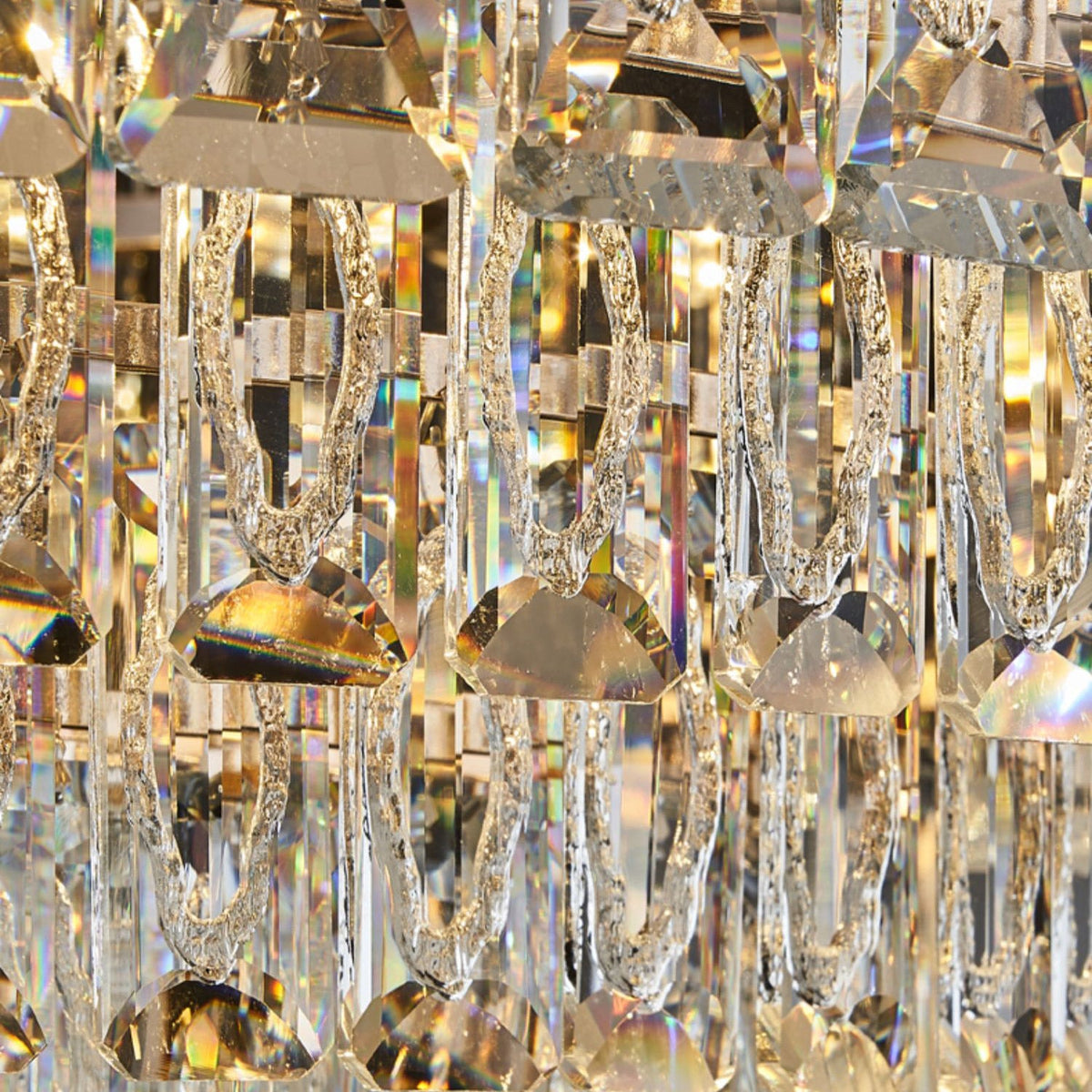 Modern Stepped Crystal Chandelier – Crystal detail 7