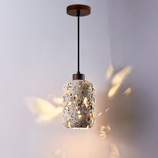 Wabi Sabi Travertine Pendant Light