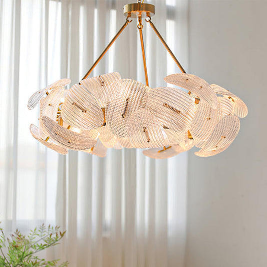Artistic Modern Petal Glass Chandelier