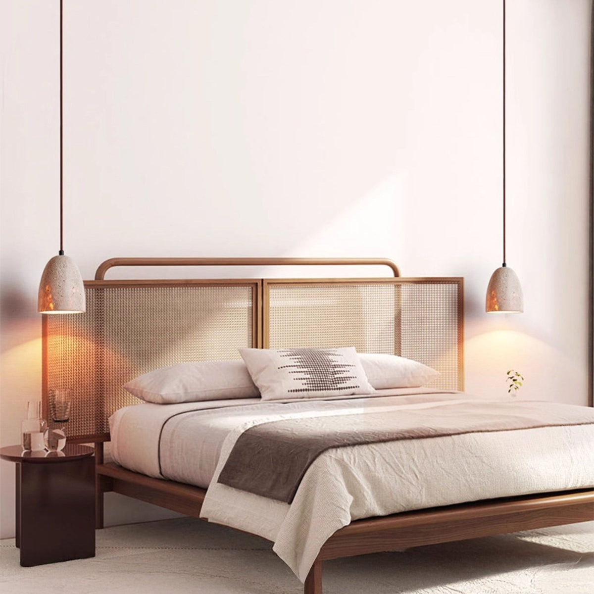 Modern Minimalist Dome Travertine Pendant Light – Travertine detail 6