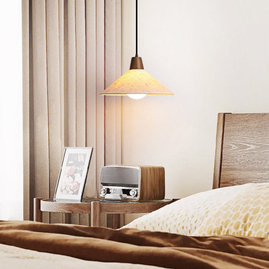 Minimalism Pice Paper Cone Pendant Light