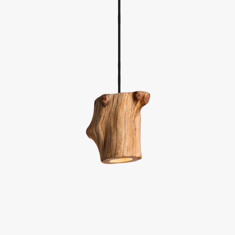 Art Deco Natural Wood Pendant Light – Wood detail 2