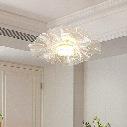 Modern Art Acrylic Flower Pendant Light