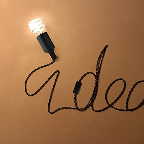 Plug in Hanging Light Kit, Retro Hanging Lights with Plug in Cord, E26 E27 Industrial