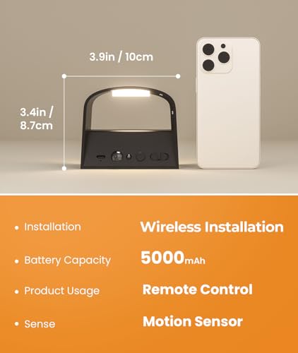 otion Sensor Wall Light with Remote Control 3 Colors Wireless Wall Lamp LED Indoor Up and