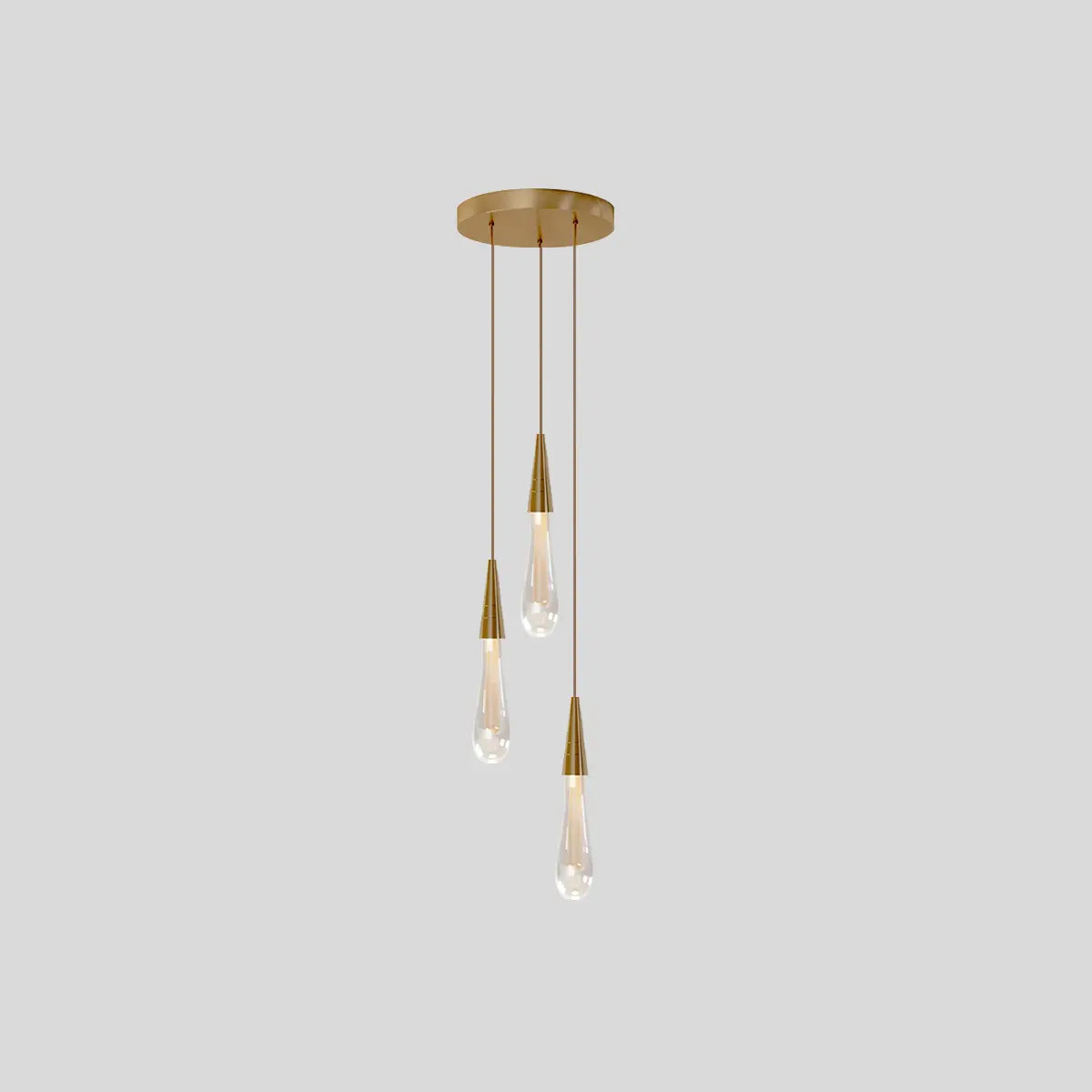 Drop Crystal Chrome Pendant Light for Bedroom – Crystal detail 18