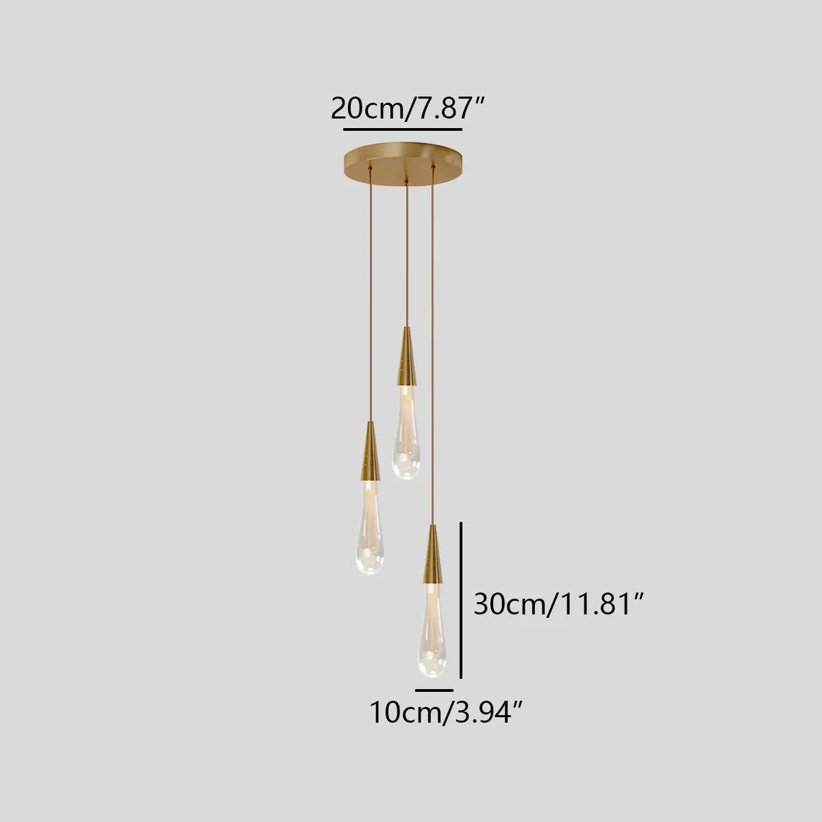 Drop Crystal Chrome Pendant Light for Bedroom – Crystal detail 19