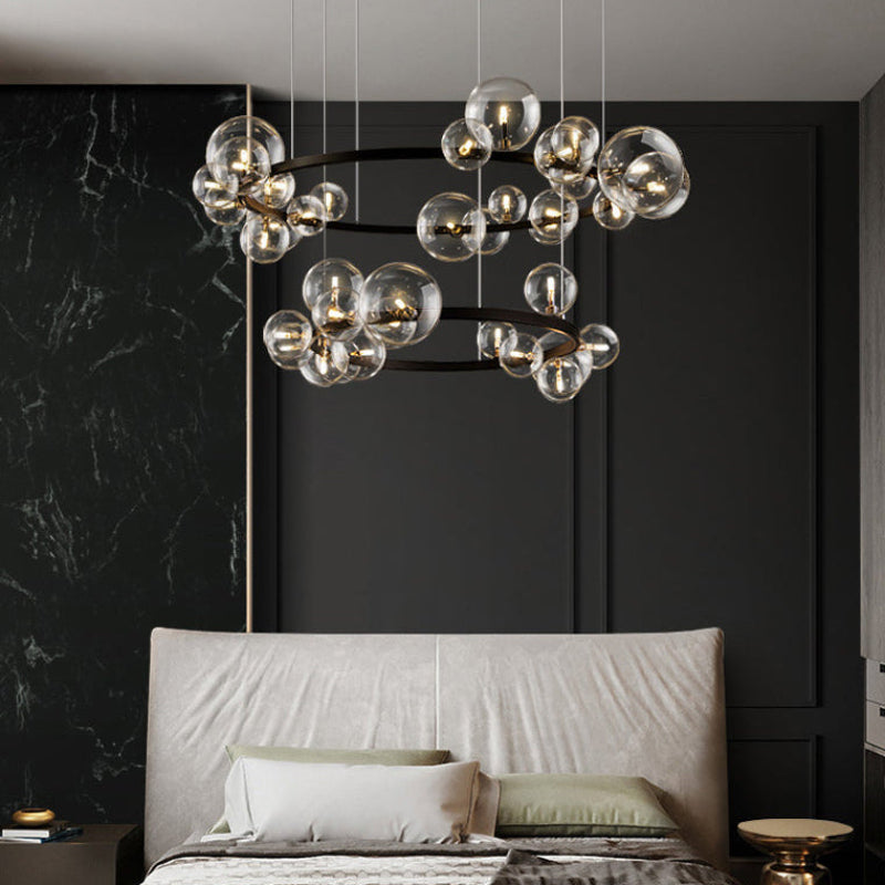 Circular Glass Bubble Chandelier – Glass detail 10