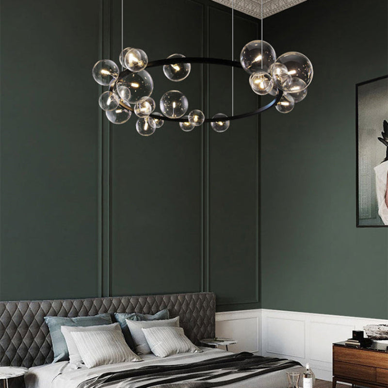 Circular Glass Bubble Chandelier – Glass detail 11