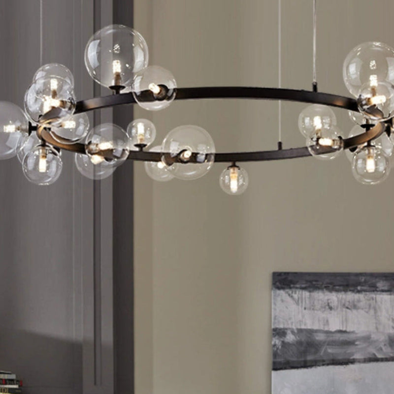 Circular Glass Bubble Chandelier – Glass detail 13