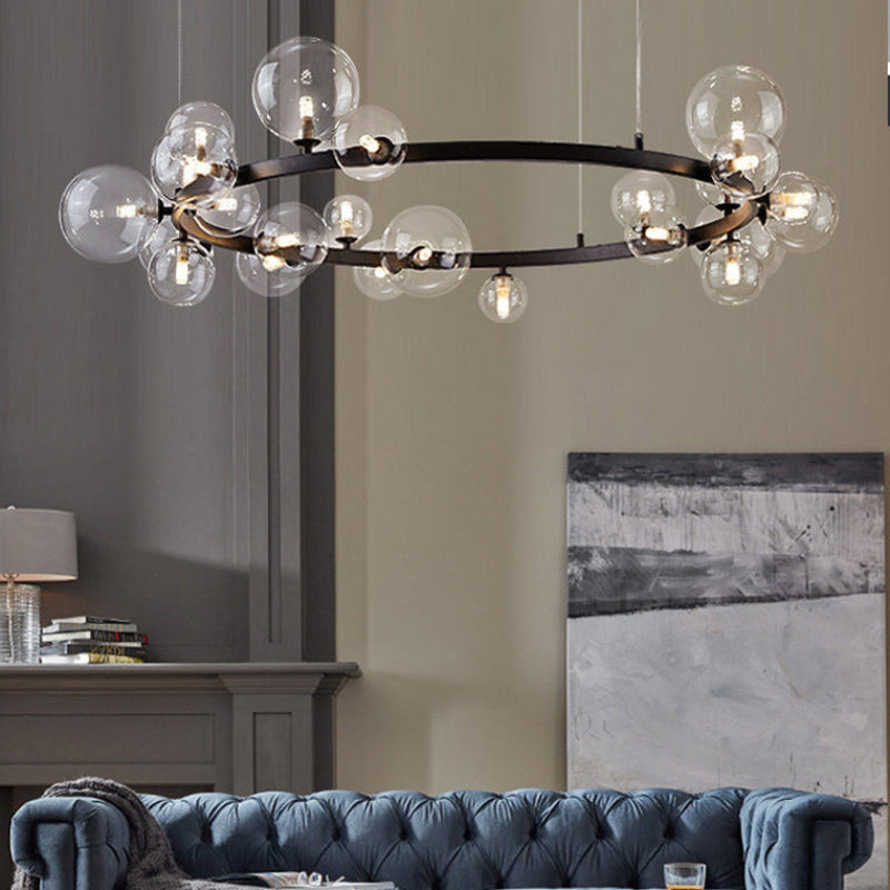 Circular Glass Bubble Chandelier – Glass detail 15