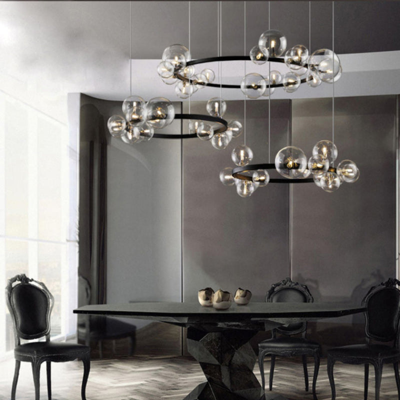 Circular Glass Bubble Chandelier – Glass detail 16