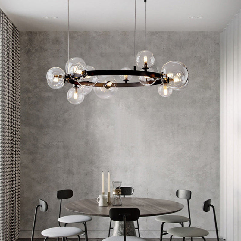 Circular Glass Bubble Chandelier – Glass detail 4