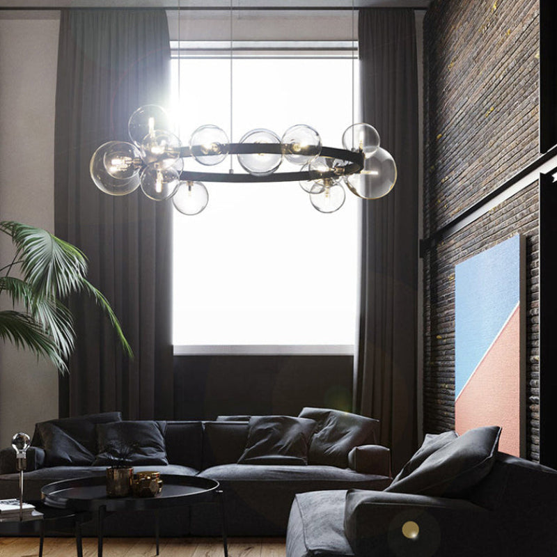 Circular Glass Bubble Chandelier – Glass detail 5